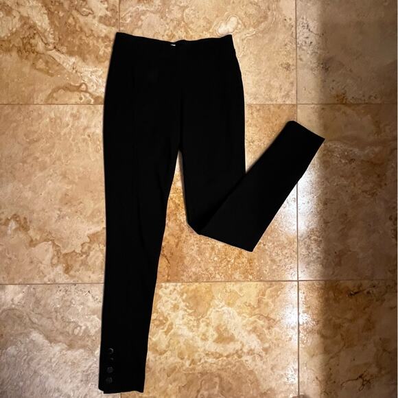 NEW Cache Ponte Knit Equestrian Riding Leggings Snap Ankle Length Black NWOT - Picture 10 of 14